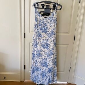 Reformation Blue and White Floral Maxi Dress